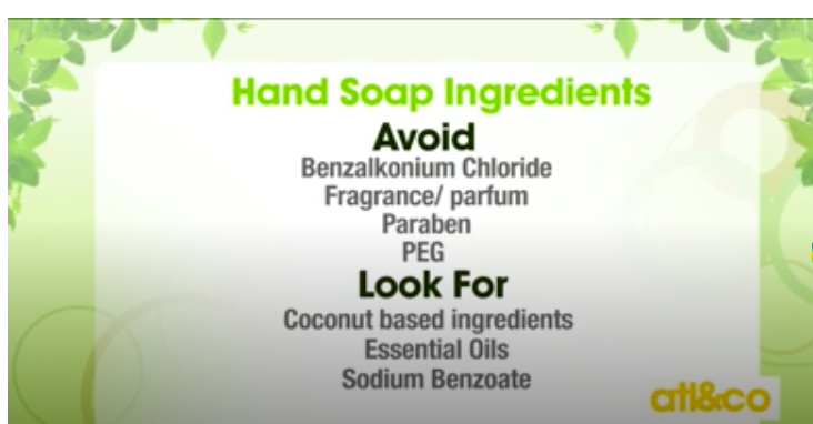 Avoid these hand soap ingredients.